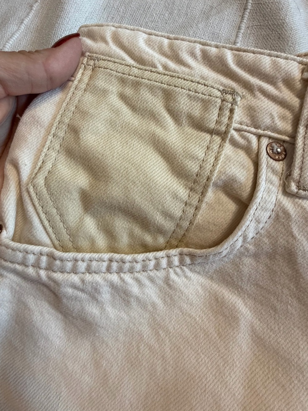 We the Free Waterfall Baggy Wide Leg- Cream/Ivory - Picture 8 of 16